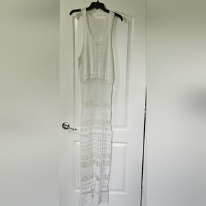 Crochet maxi cover up